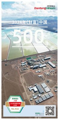 KY开元官网锂业入选2024年《财富》中国500强